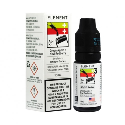 Element Emulsions Green Apple and Kiwi Redber...