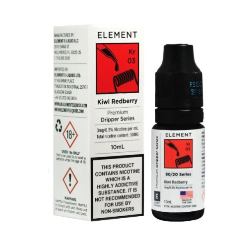 Element Dripper Kiwi Redberry E-liquid 10ml