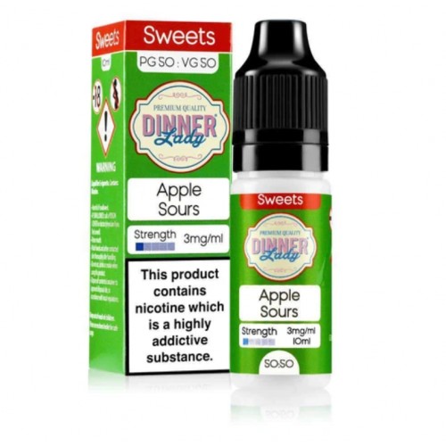 Dinner Lady Sweets 50/50 Apple Sours E-liquid...