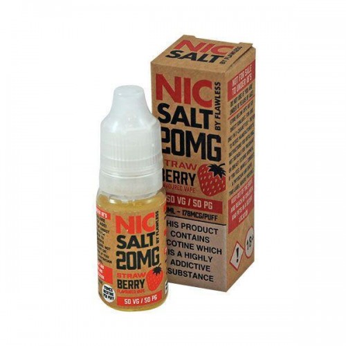Flawless Strawberry Nic Salt E-liquid 10ml