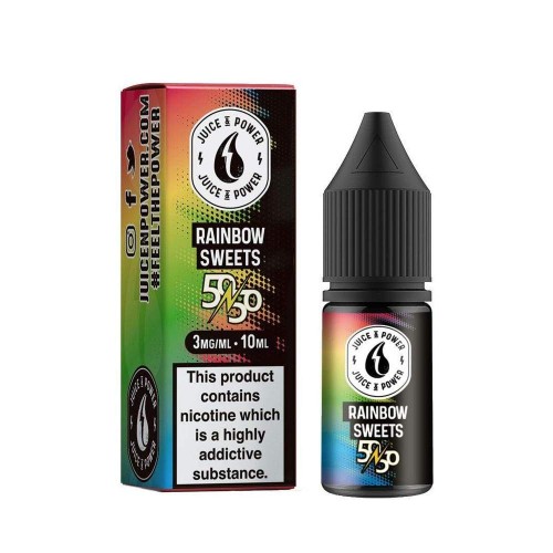 Juice N Power Rainbow Sweets 50/50 E-Liquid 1...