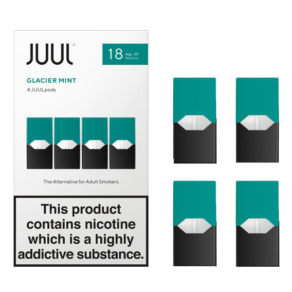 JUUL Glacier Mint Nic Salt E-Liquid Prefilled Pods 4PCS