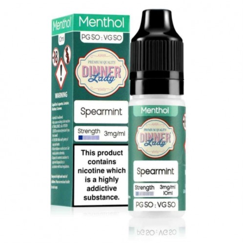 Dinner Lady Menthol 50/50 Spearmint E-liquid ...