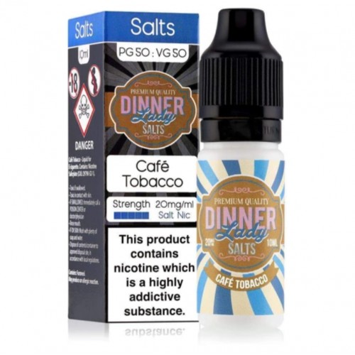 Dinner Lady Cafe Tobacco Nic Salt 10ml