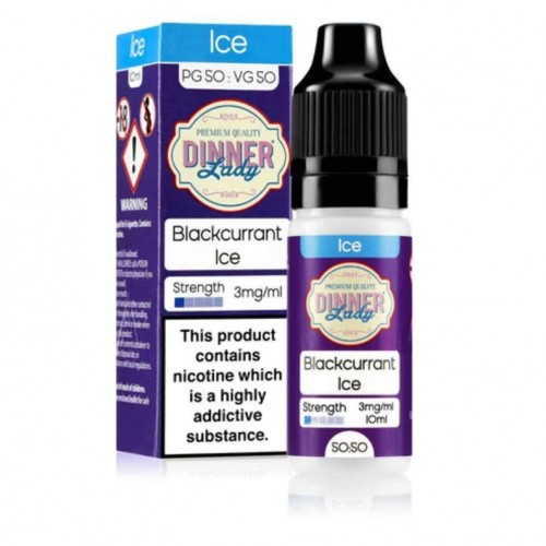 Dinner Lady Ice 50/50 Blackcurrant Ice E-liqu...