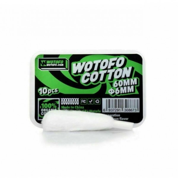 Wotofo Agleted Organic Cotton 6MM 10PCS