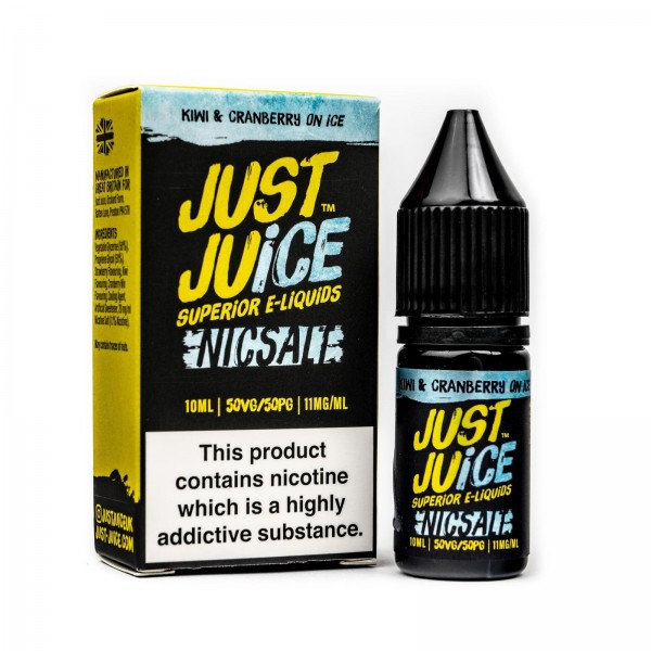 Just Juice Kiwi & Cranberry on ICE Nic Salt 10ml