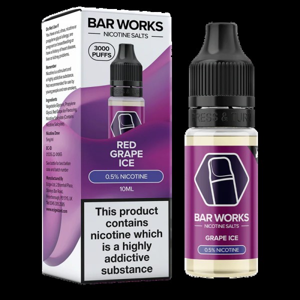 Bar Works Nic Salt E-liquid 10ml