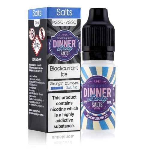 Dinner Lady Blackcurrant Ice Nic Salt E-liqui...