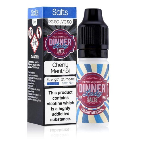 Dinner Lady Cherry Menthol Nic Salt E-liquid ...