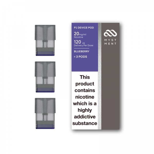 Myst P1 Blueberry Pre-filled Pods 3PCS-3 x 20...