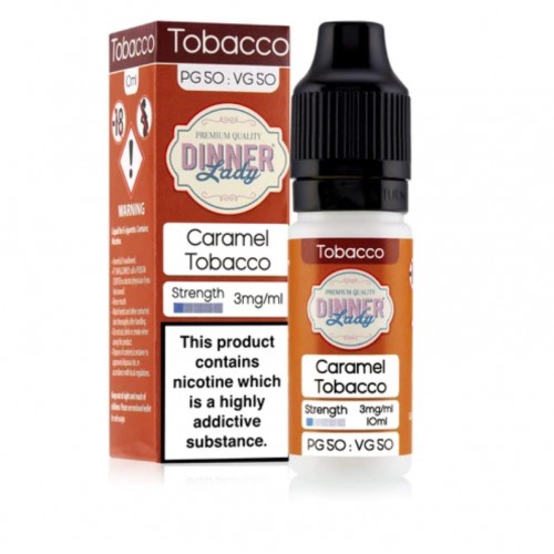 Dinner Lady Tobacco 50/50 Caramel Tobacco E-l...