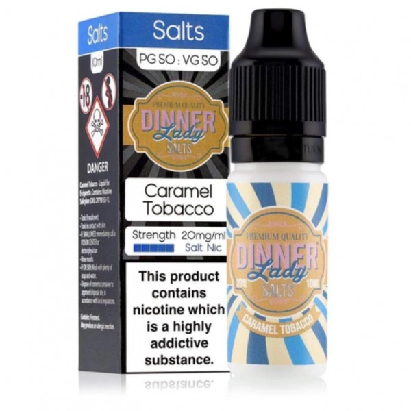 Dinner Lady Caramel Tobacco Nic Salt 10ml