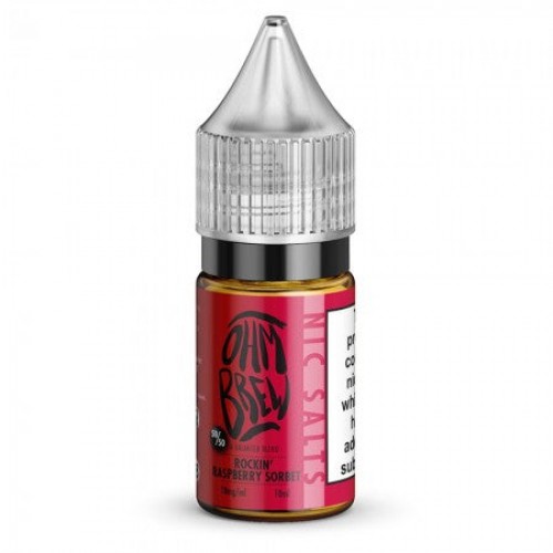 Ohm Brew Rockin Raspberry Sorbet Nic Salt 10m...